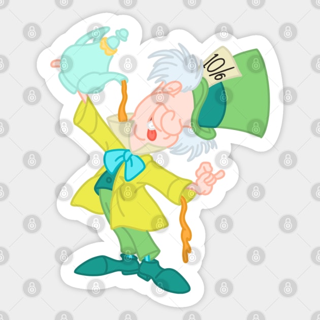 Mad Hatter Sticker by VinylPatch